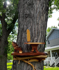 Squirrel Platform Dinner Table/w Chair Feeder